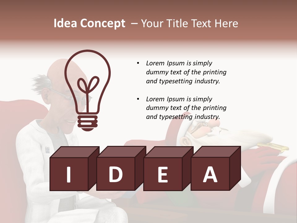 Depression Care Lounge PowerPoint Template