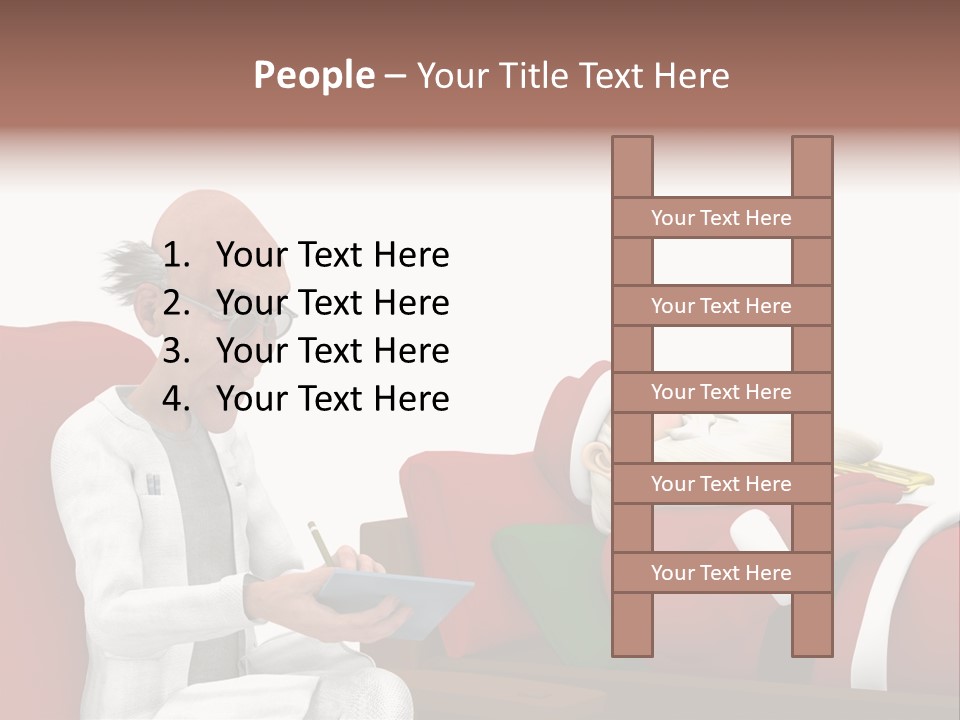 Depression Care Lounge PowerPoint Template