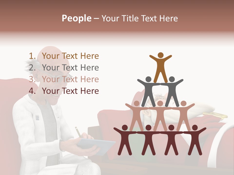 Depression Care Lounge PowerPoint Template