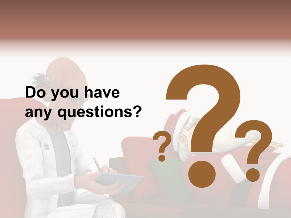 Depression Care Lounge PowerPoint Template