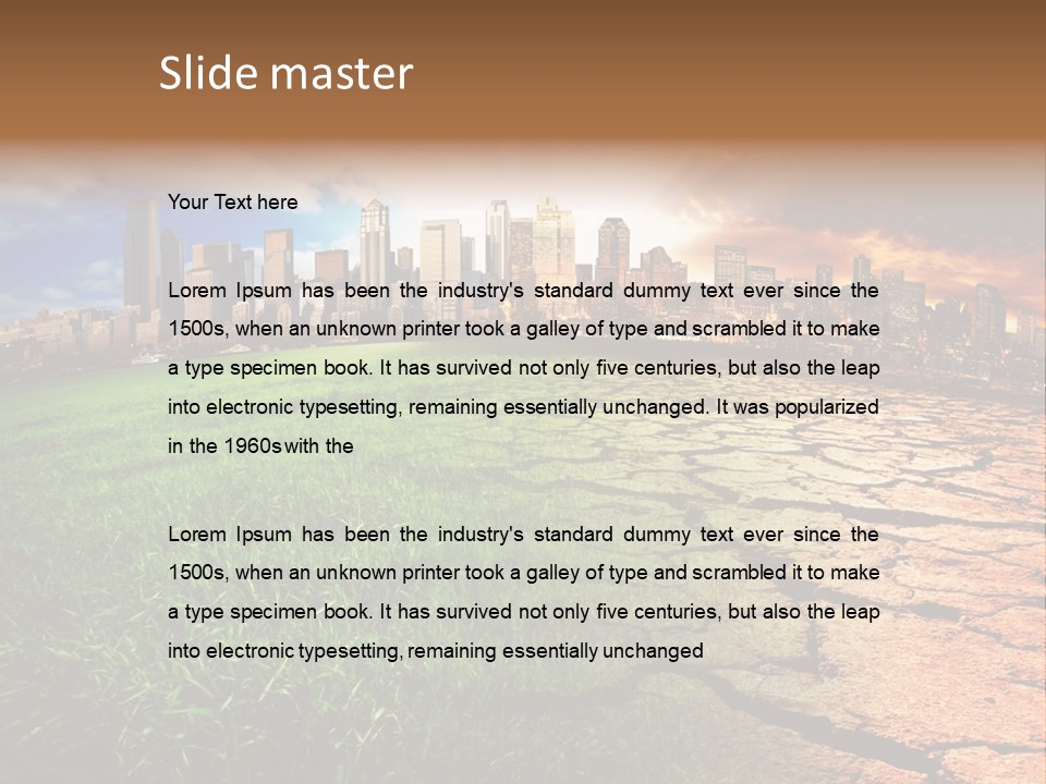 Urban Horizon Environment PowerPoint Template