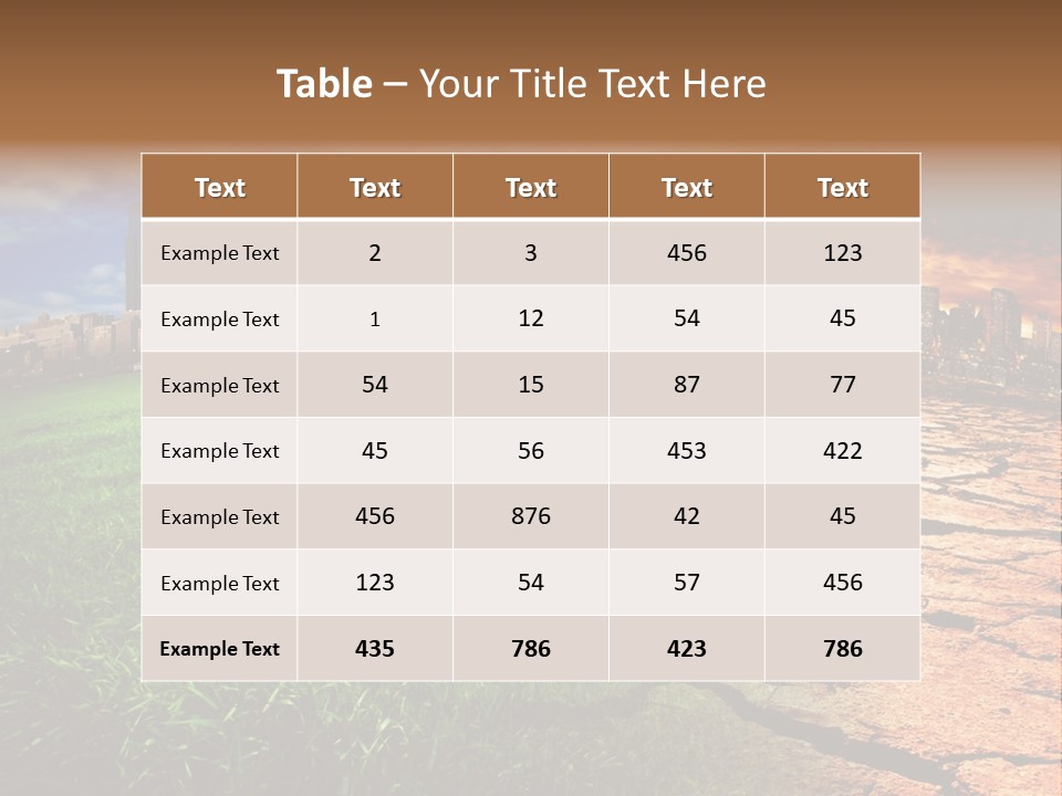 Urban Horizon Environment PowerPoint Template