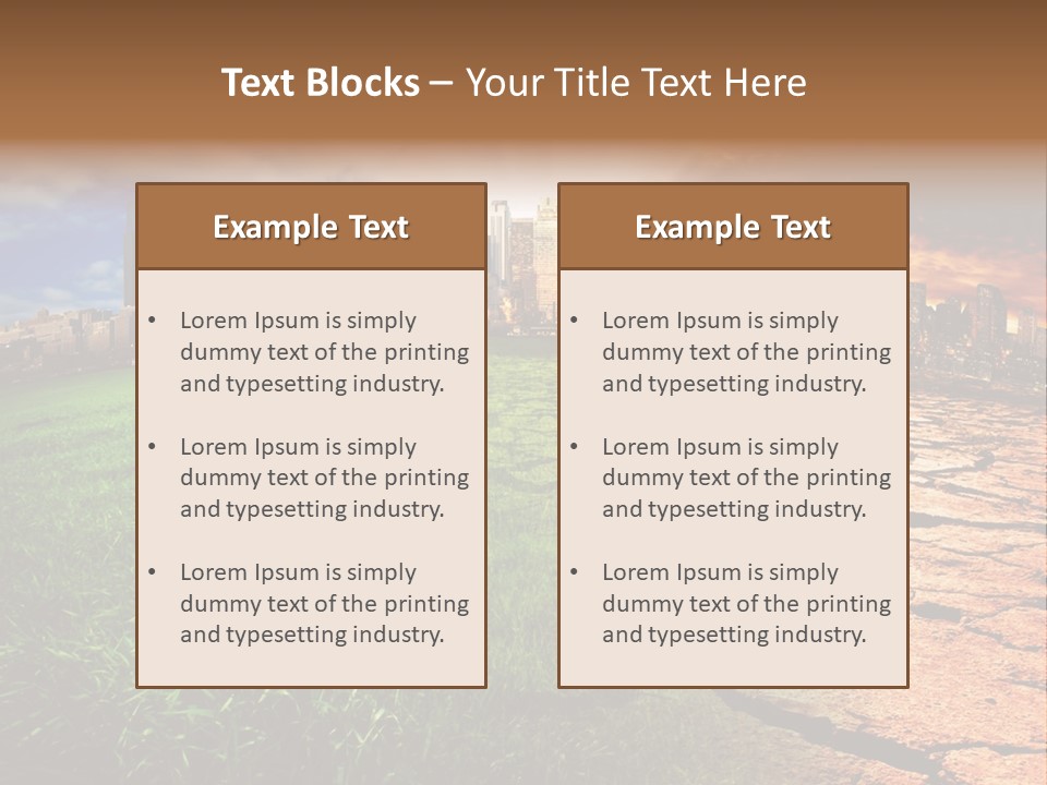 Urban Horizon Environment PowerPoint Template