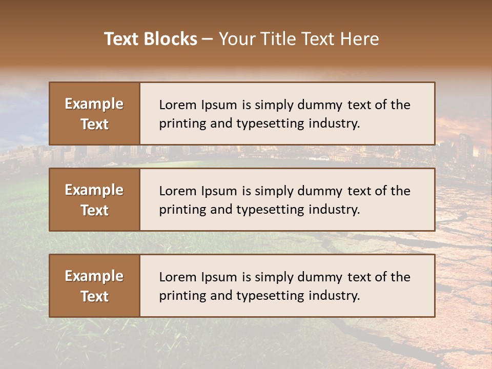 Urban Horizon Environment PowerPoint Template