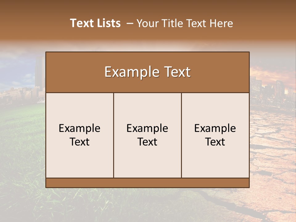 Urban Horizon Environment PowerPoint Template