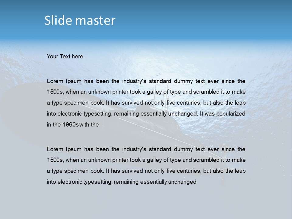 Wallpaper Ship Illustration PowerPoint Template