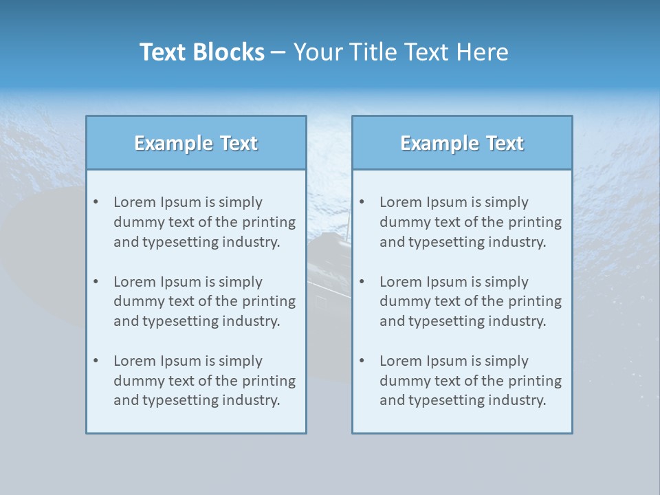 Wallpaper Ship Illustration PowerPoint Template
