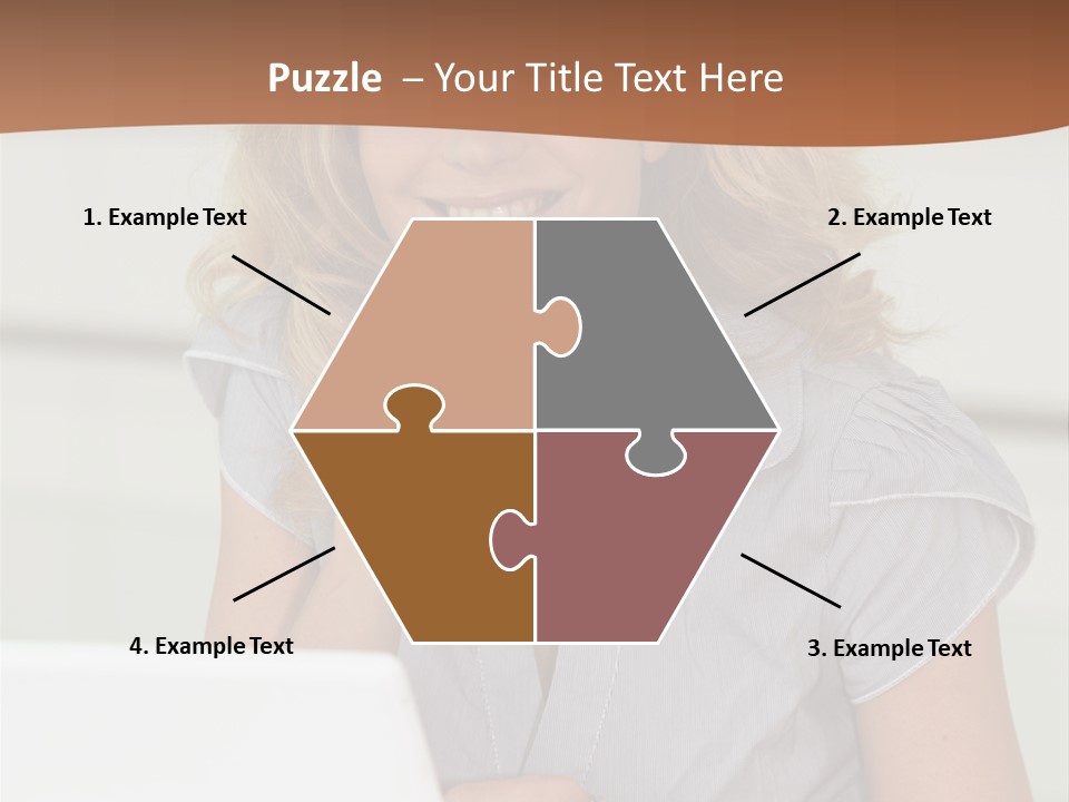 Hand Type Face PowerPoint Template