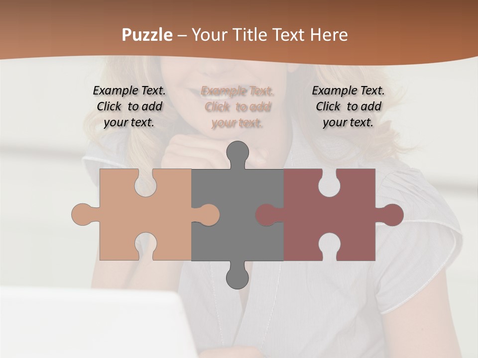 Hand Type Face PowerPoint Template