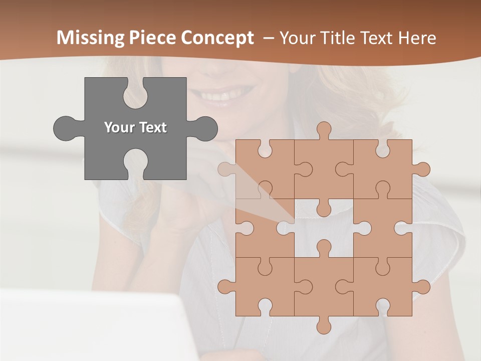 Hand Type Face PowerPoint Template