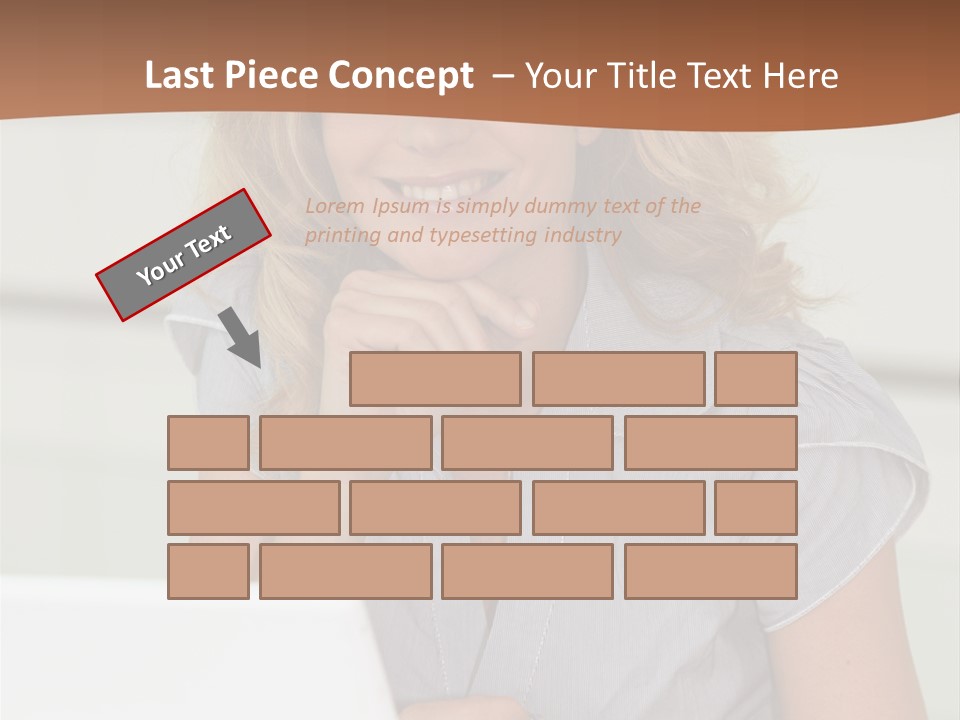 Hand Type Face PowerPoint Template