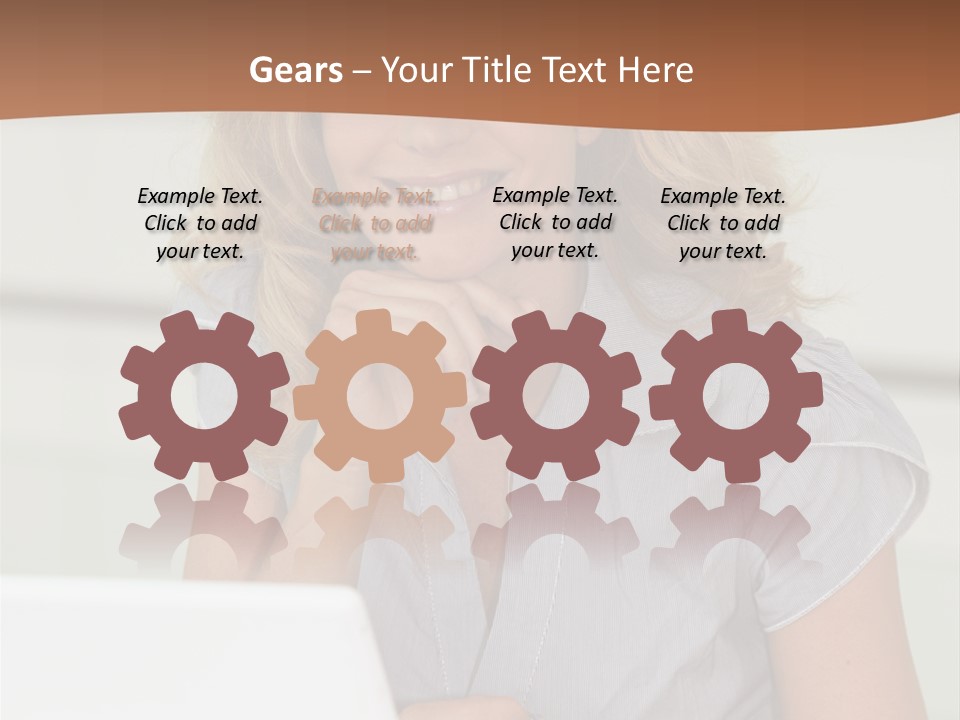 Hand Type Face PowerPoint Template