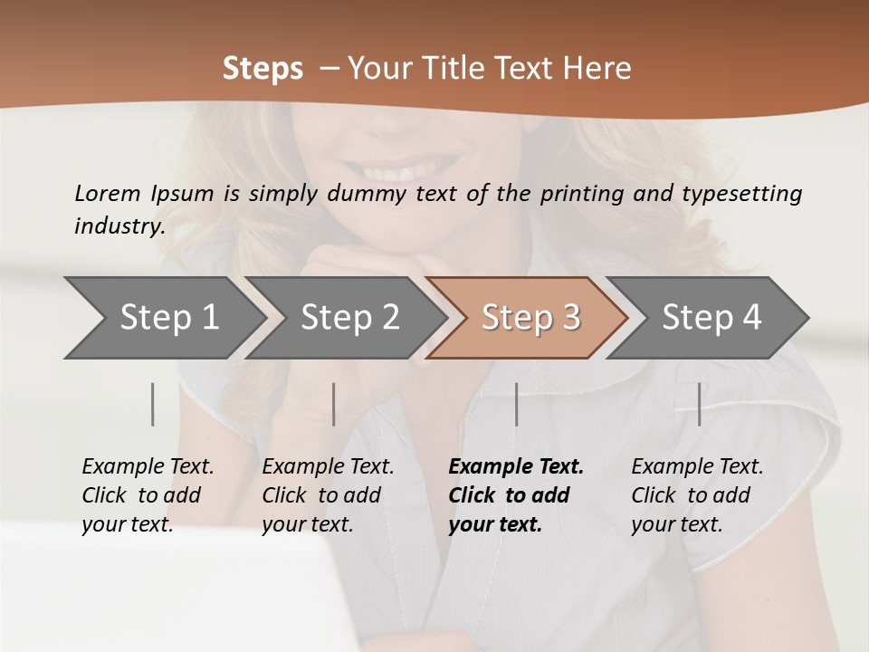 Hand Type Face PowerPoint Template