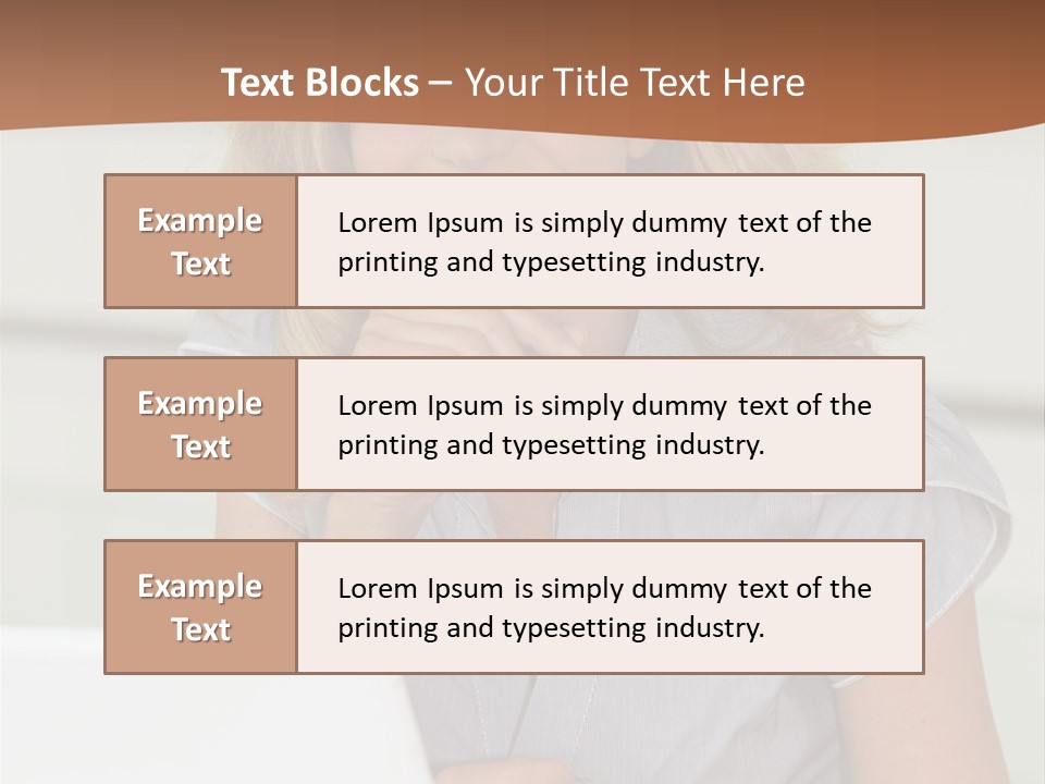 Hand Type Face PowerPoint Template