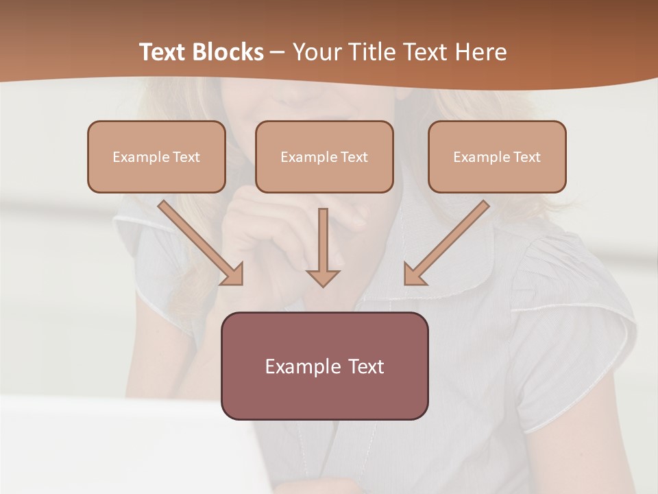 Hand Type Face PowerPoint Template