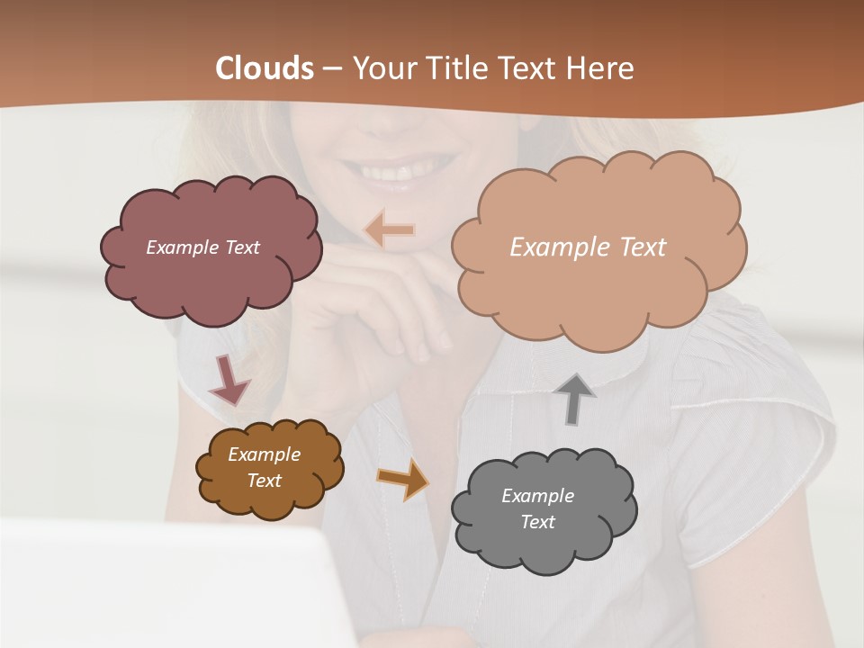Hand Type Face PowerPoint Template