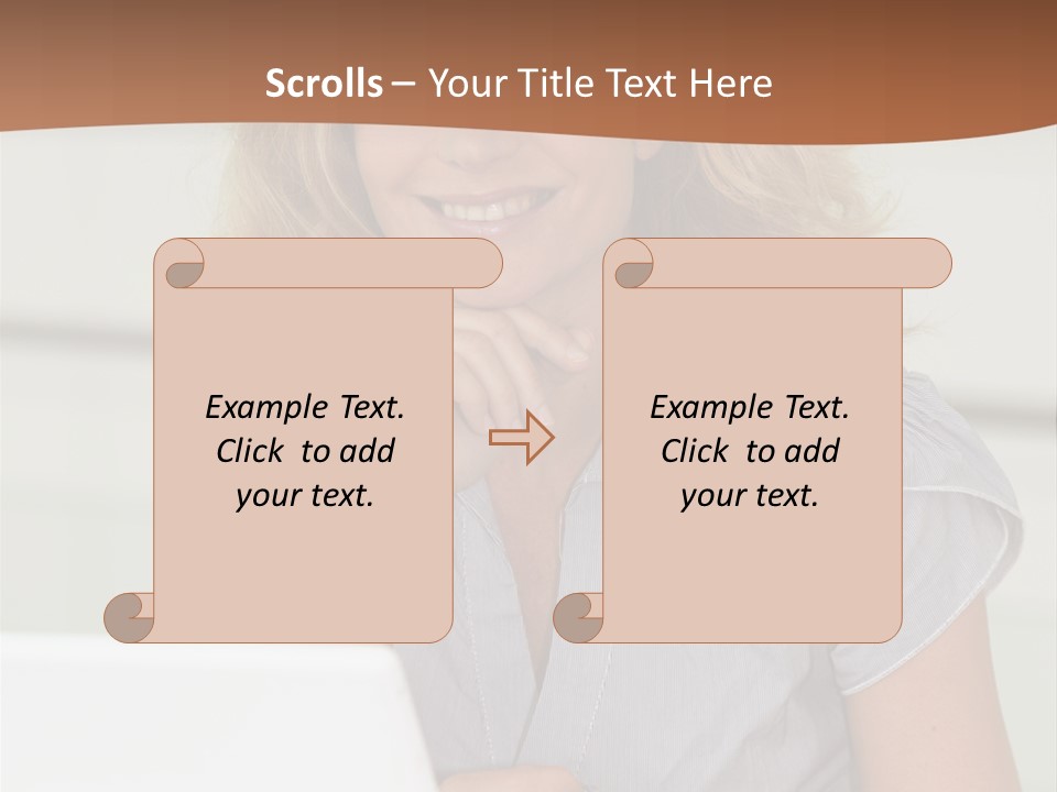 Hand Type Face PowerPoint Template