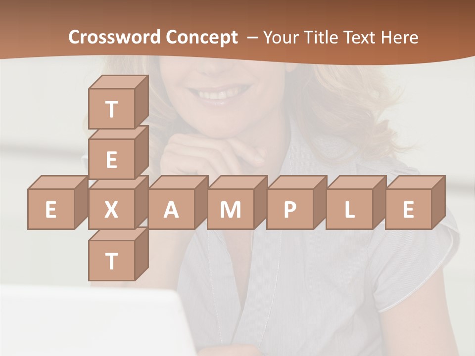 Hand Type Face PowerPoint Template
