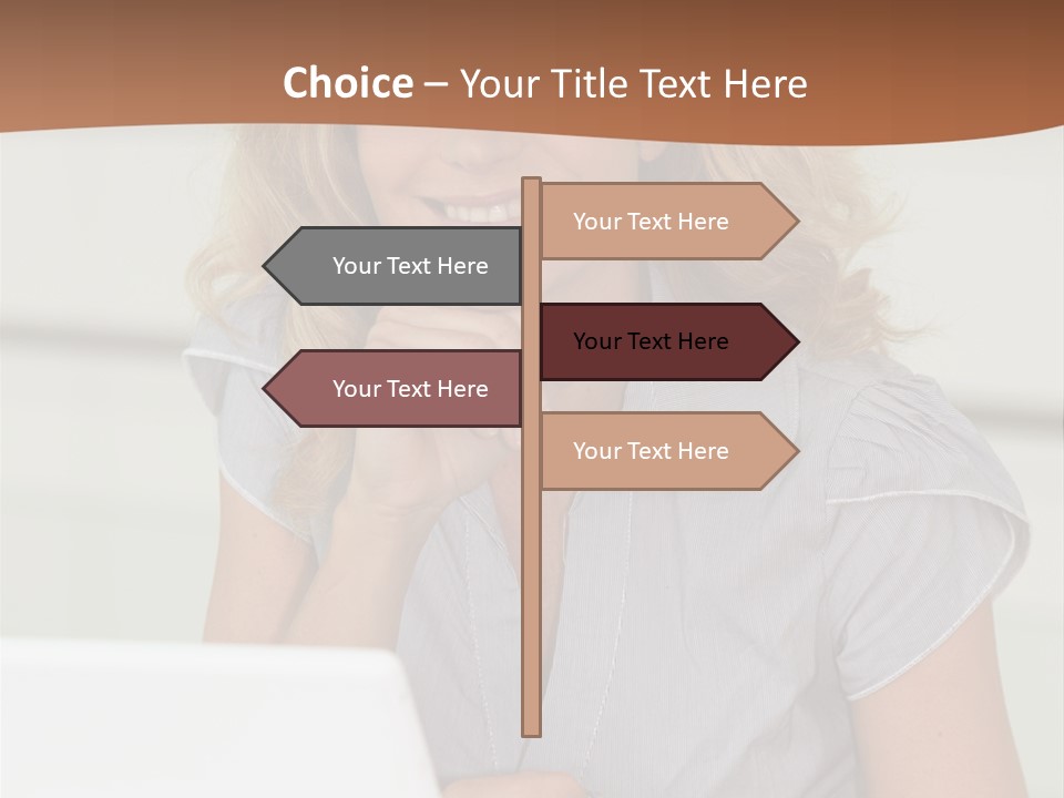 Hand Type Face PowerPoint Template