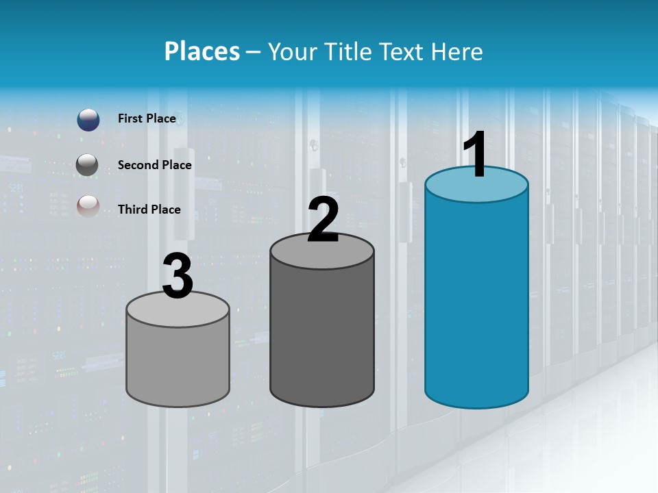 Communication Server Infrastructure PowerPoint Template