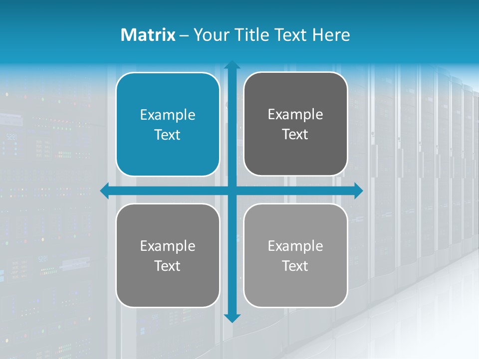 Communication Server Infrastructure PowerPoint Template