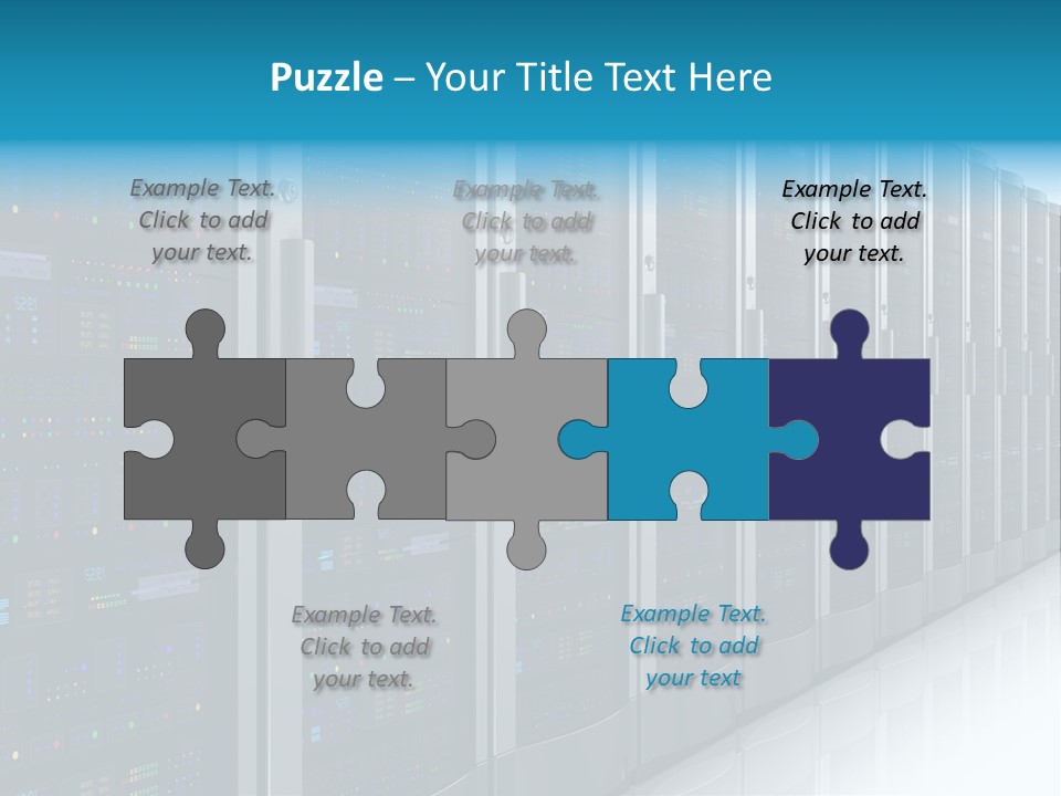 Communication Server Infrastructure PowerPoint Template