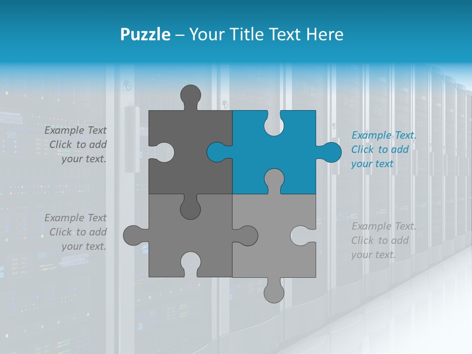 Communication Server Infrastructure PowerPoint Template