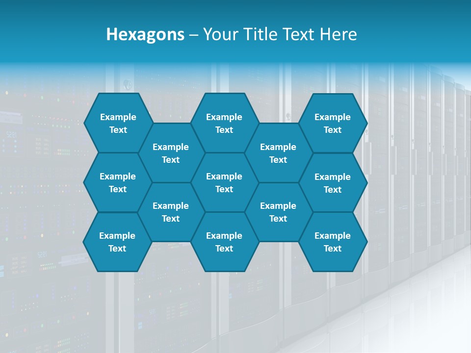 Communication Server Infrastructure PowerPoint Template
