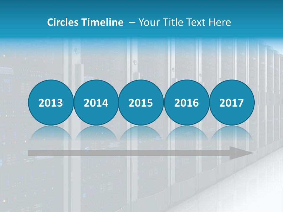 Communication Server Infrastructure PowerPoint Template