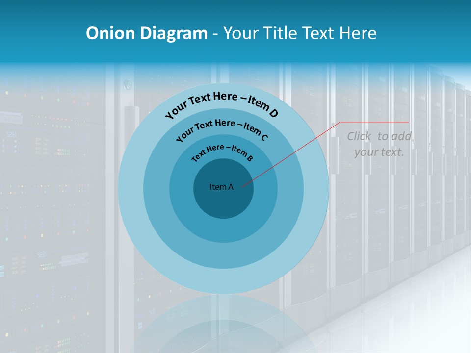 Communication Server Infrastructure PowerPoint Template
