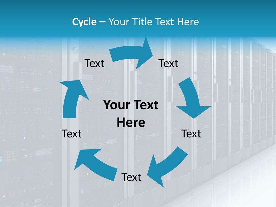 Communication Server Infrastructure PowerPoint Template