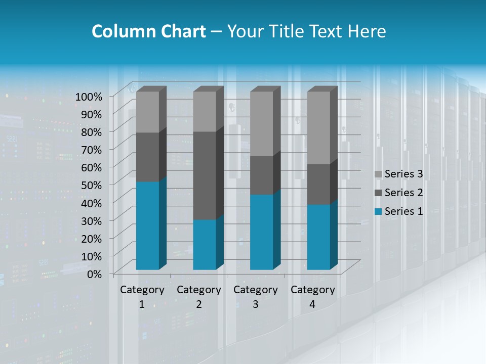 Communication Server Infrastructure PowerPoint Template
