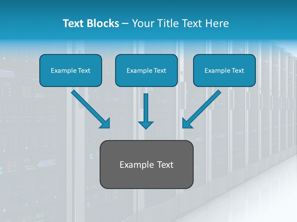 Communication Server Infrastructure PowerPoint Template