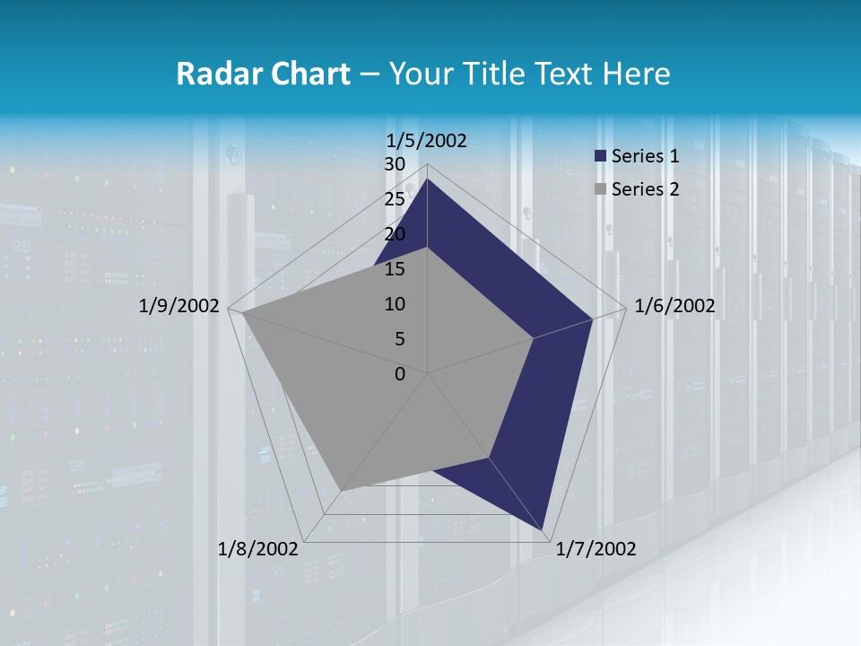 Communication Server Infrastructure PowerPoint Template