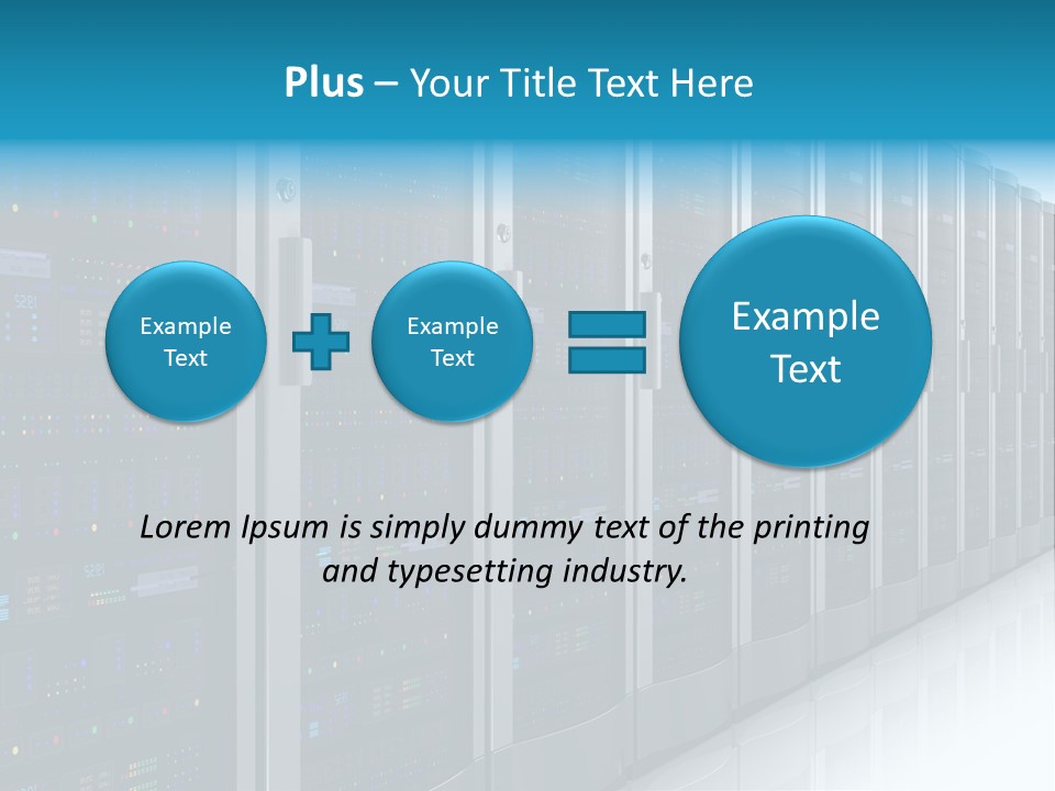 Communication Server Infrastructure PowerPoint Template
