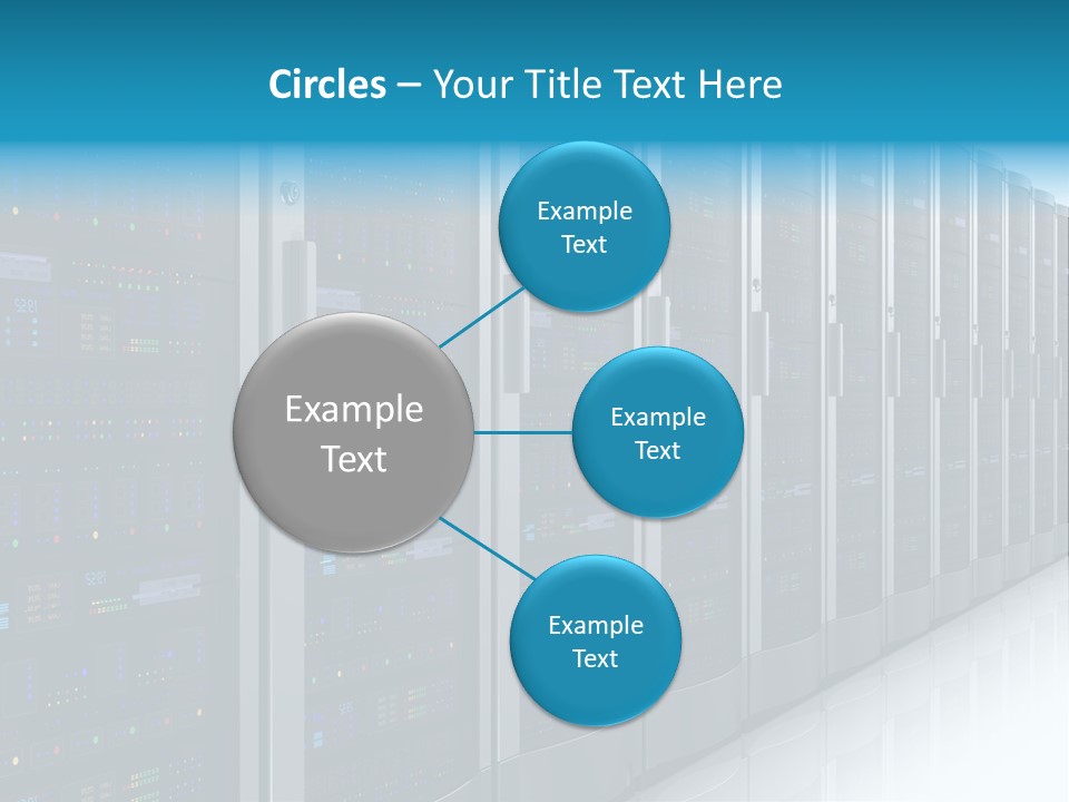 Communication Server Infrastructure PowerPoint Template