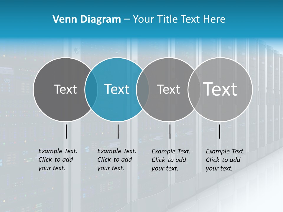 Communication Server Infrastructure PowerPoint Template