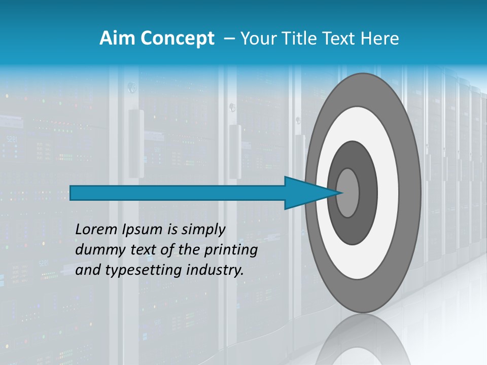 Communication Server Infrastructure PowerPoint Template