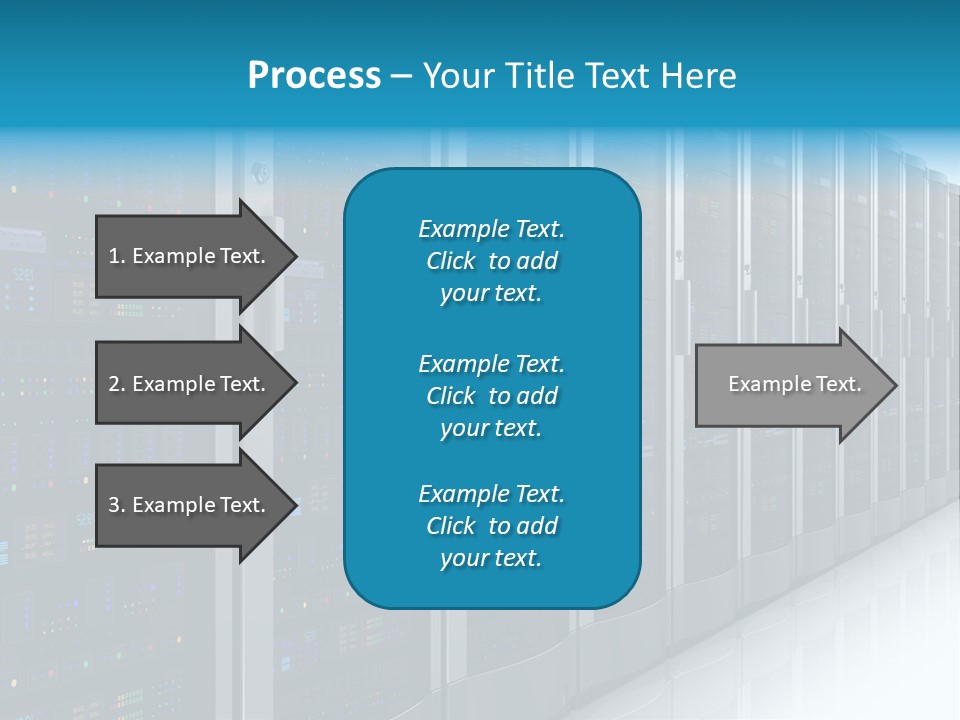 Communication Server Infrastructure PowerPoint Template