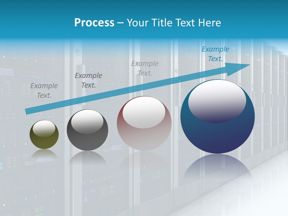 Communication Server Infrastructure PowerPoint Template
