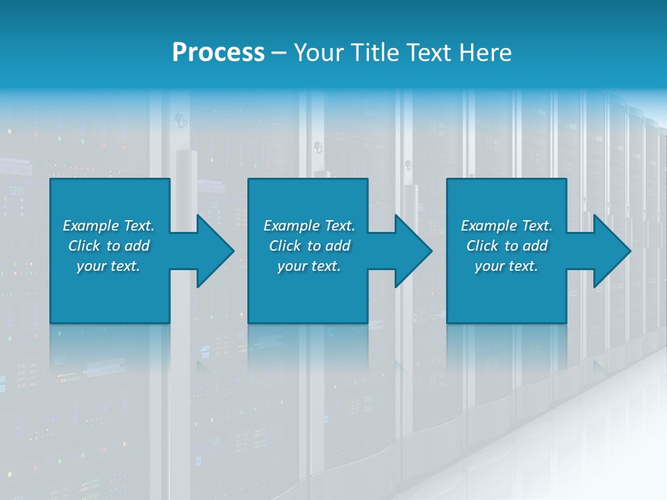 Communication Server Infrastructure PowerPoint Template