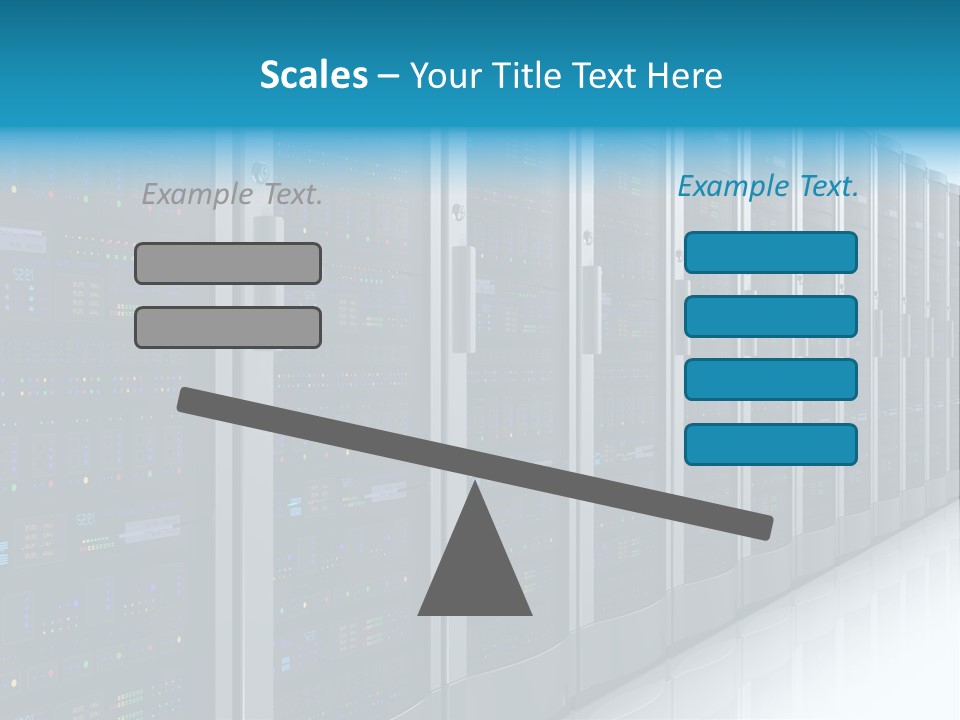 Communication Server Infrastructure PowerPoint Template