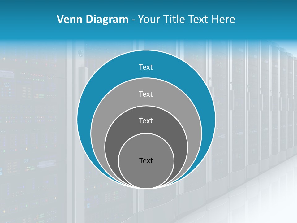 Communication Server Infrastructure PowerPoint Template