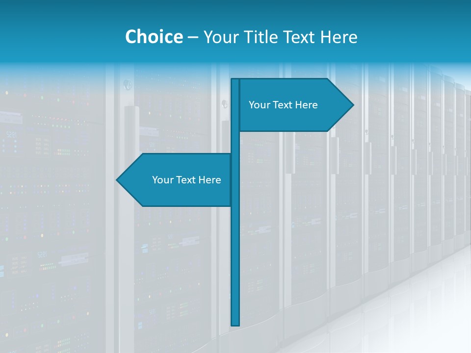 Communication Server Infrastructure PowerPoint Template