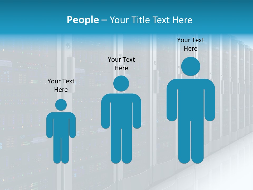 Communication Server Infrastructure PowerPoint Template