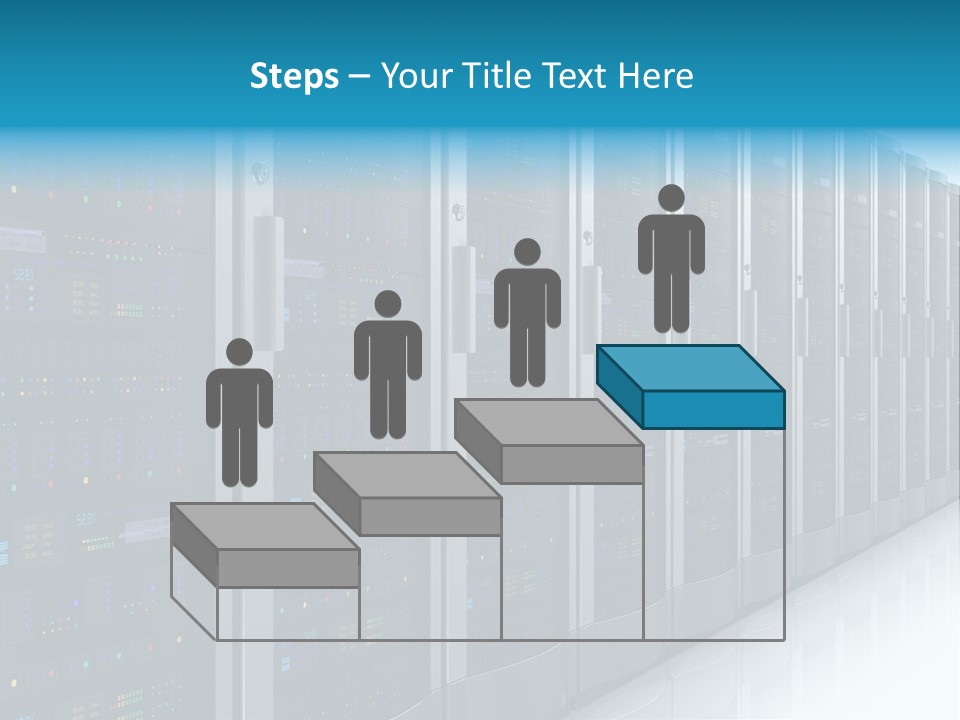 Communication Server Infrastructure PowerPoint Template