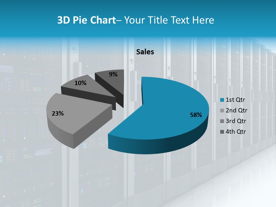 Communication Server Infrastructure PowerPoint Template