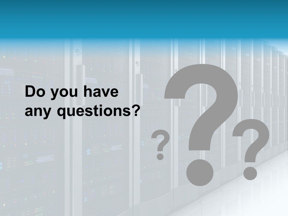 Communication Server Infrastructure PowerPoint Template