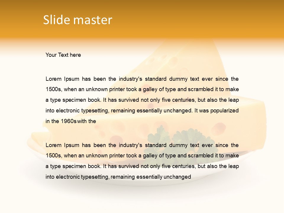 Milk Fresh Swiss PowerPoint Template