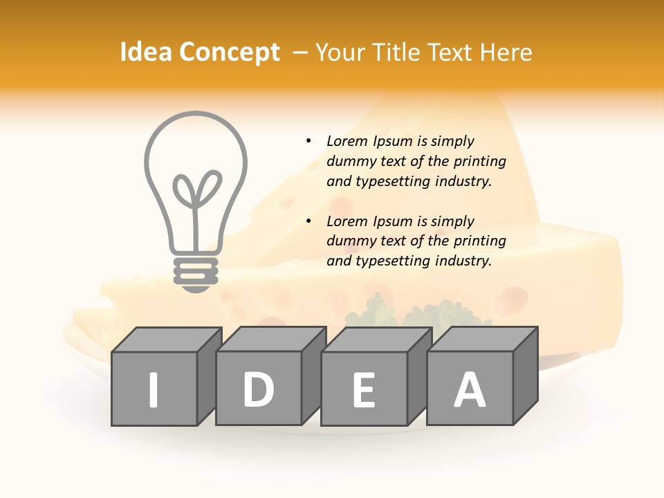 Milk Fresh Swiss PowerPoint Template